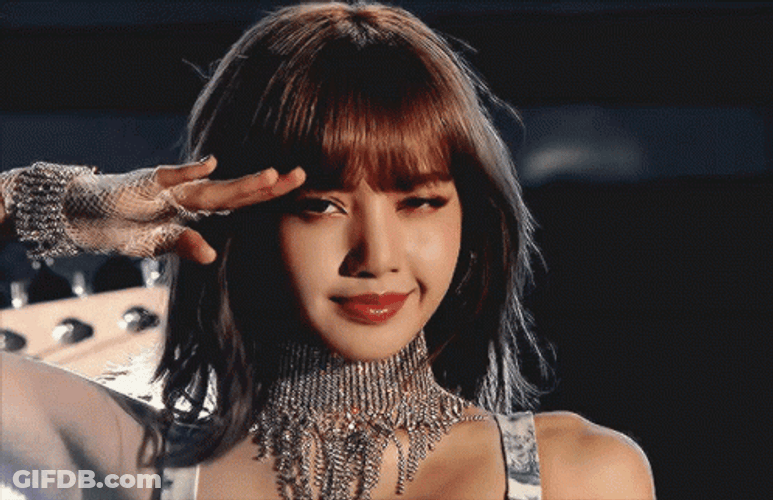 Blackpink Lisa Saluting GIF