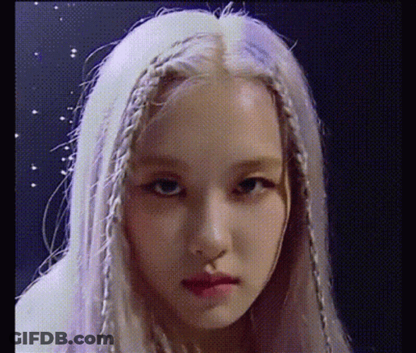 Blackpink Rose Forehead Airplain GIF