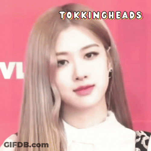 Blackpink Rose Headshake GIF