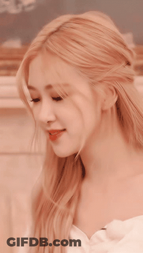 Blackpink Rose Laughing GIF