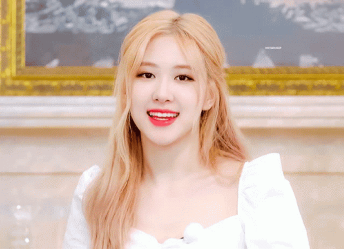 Blackpink Rose Smile Love Gesture GIF
