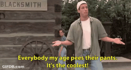 Blacksmith Man Says Everybody My Age Pees Pants GIF