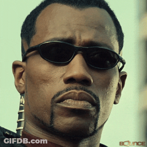 Blade Looks Other Side Always Bet On Black GIF