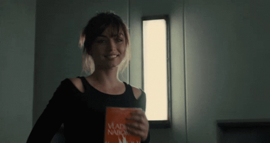 Blade Runner 2049 Joi Carrying A Book GIF