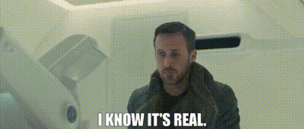 Blade Runner 2049 Officer K Know Its Real GIF