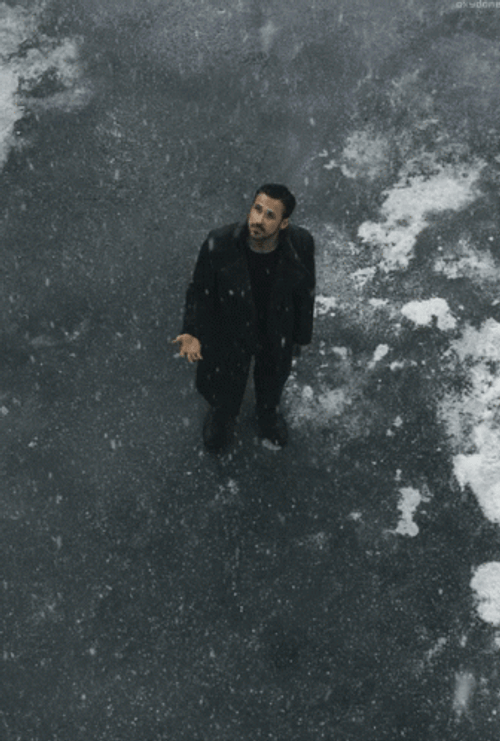 Blade Runner 2049 Snowing Officer K GIF