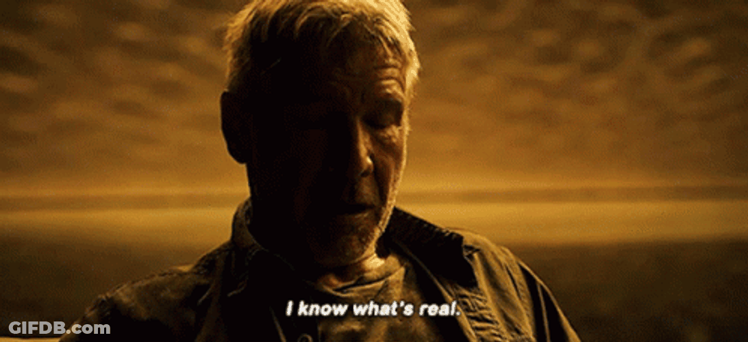 Blade Runner I Know What's Real GIF
