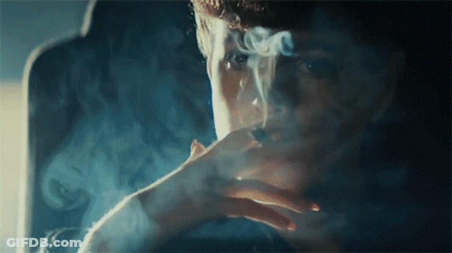 Blade Runner Rachael Smoking GIF