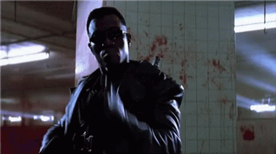 Blade Succeeded In Killing Vampires GIF