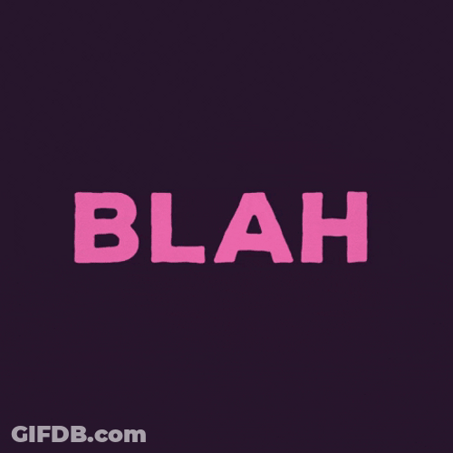 Blah Bold Colorful Calligraphy GIF