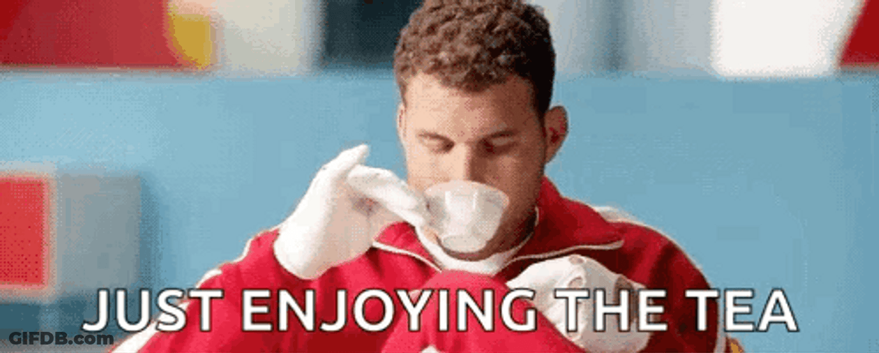 Blake Griffin Just Enjoying The Tea GIF