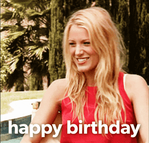 Blake Lively Happy Birthday GIF