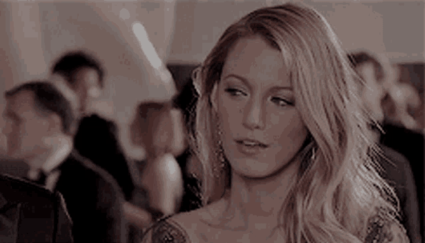 Blake Lively Looking Around GIF