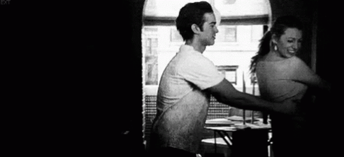 Blake Lively Receives Hug From Behind GIF