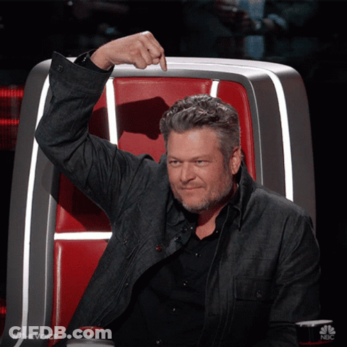 Blake Shelton Raising Hand Pick Me GIF