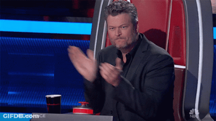 Blake Shelton Round Of Applause GIF
