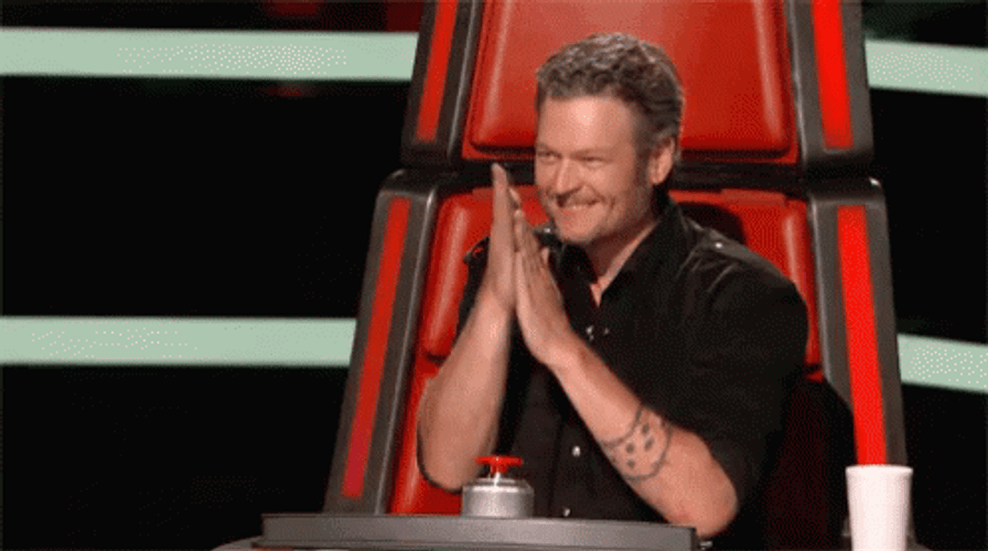 Blake Shelton Rubbing Hands Together GIF