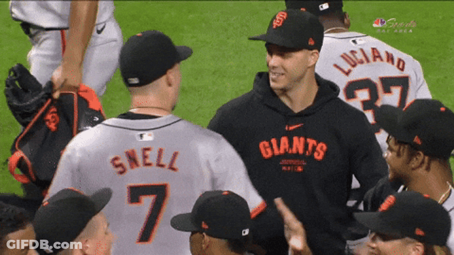 Blake Snell Hug And High Five GIF