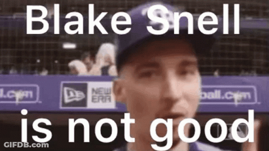 Blake Snell Is Not Good GIF