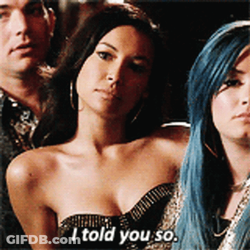 Blank Face I Told You So GIF