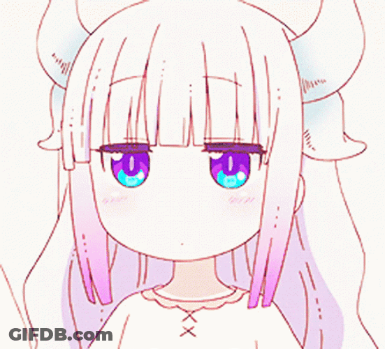 Blank Face Kanna Kamui GIF