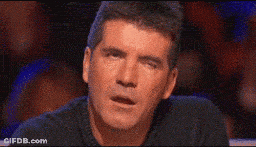 Blank Stare Simon Cowell GIF