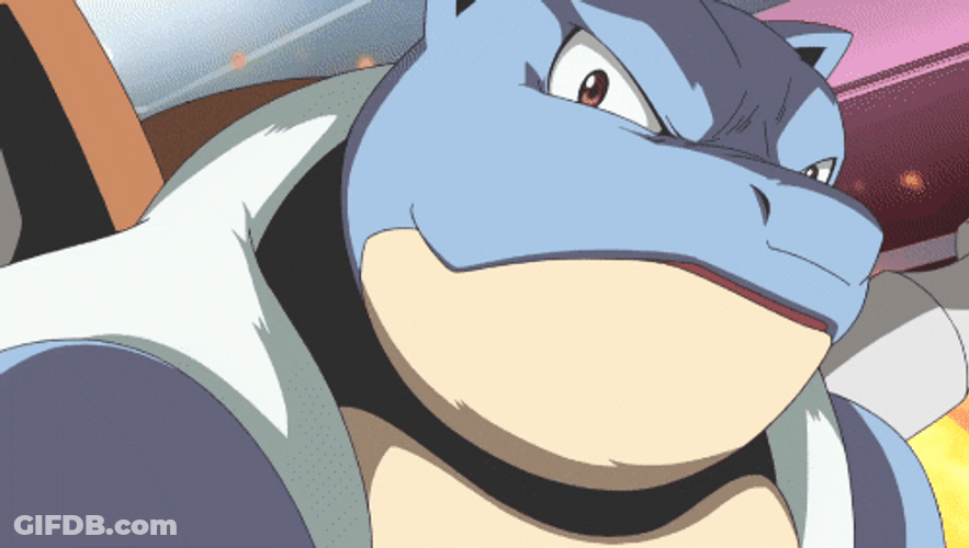 Blastoise Attacking Unleashing Power GIF