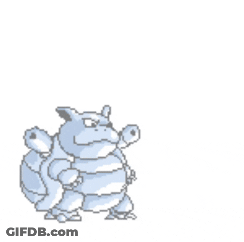 Blastoise Pokemon Pixel Art GIF