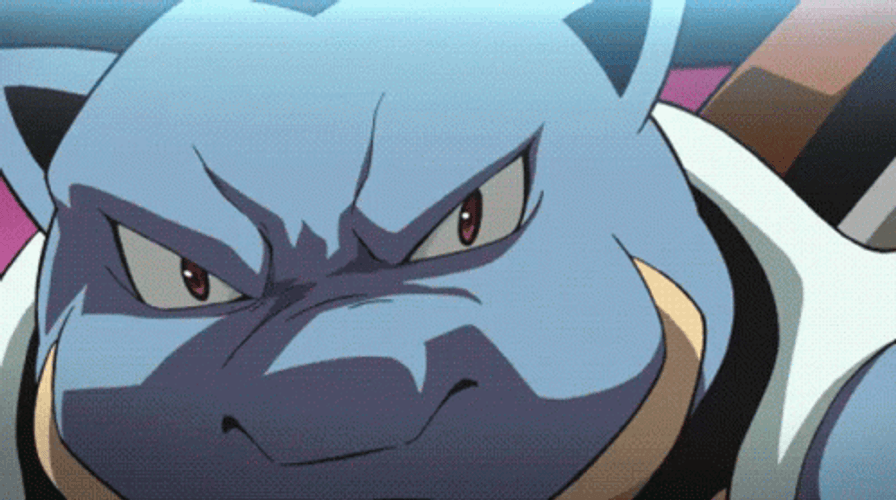 Blastoise Releasing Double Water Cannon Pokemon GIF