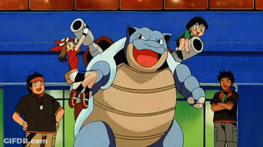Blastoise Water Pokemon Swaying GIF