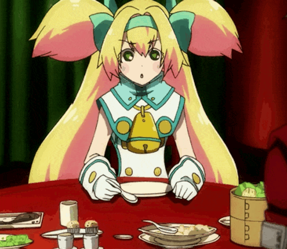Blazblue Banging Head On Desk GIF