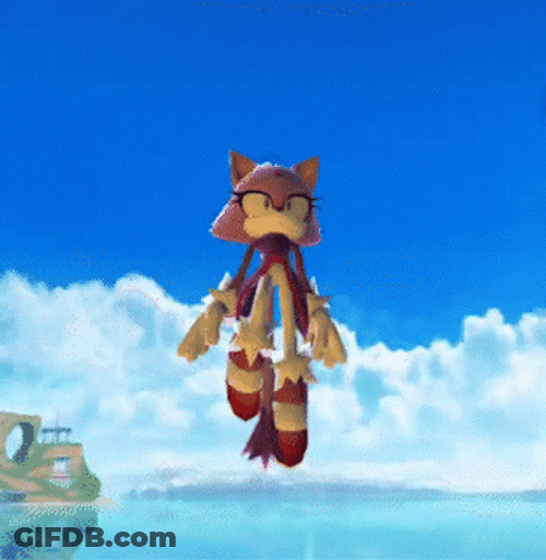 Blaze The Cat In Air GIF