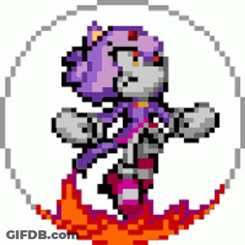 Blaze The Cat Power Up GIF