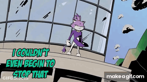 Blaze The Cat Saying I Couldn't Even Begin To Stop That GIF