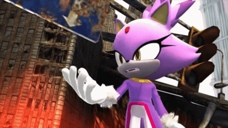Blaze The Cat Talking GIF
