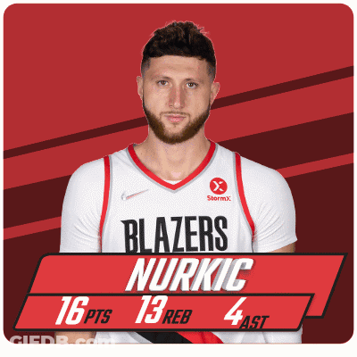 Blazers Nurkic 16 Pts 13 Reb 4 Ast GIF