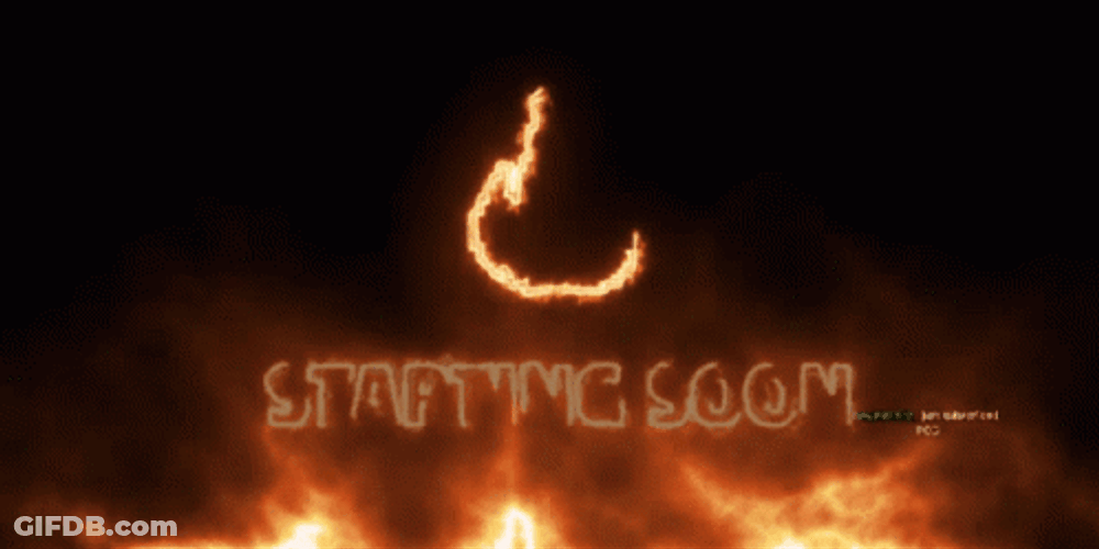 Blazing Fire Starting Soon GIF