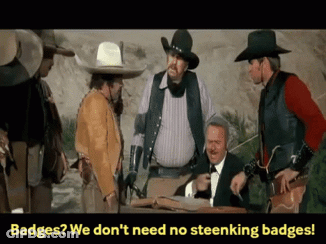 Blazing Saddles Hedley Lamarr  No Badges GIF