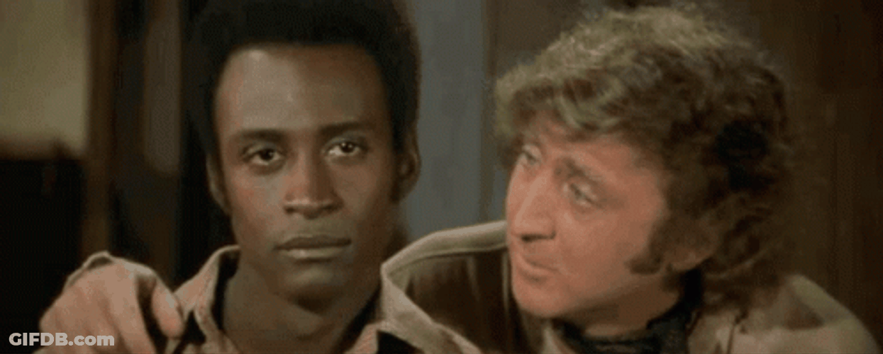 Blazing Saddles Jim And Bart Laughing GIF