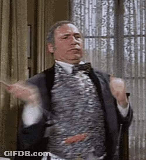 Blazing Saddles Mel Brooks Waving Fabric GIF