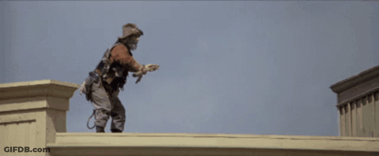 Blazing Saddles Mongo Spying On Telescope GIF