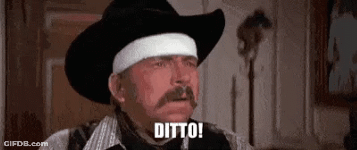 Blazing Saddles Slim Pickens Ditto GIF