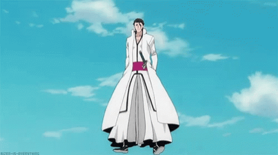 Bleach Floating Aizen GIF