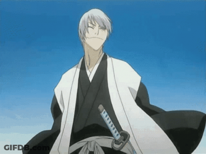 Bleach Gin Ichimaru Bye Wave GIF