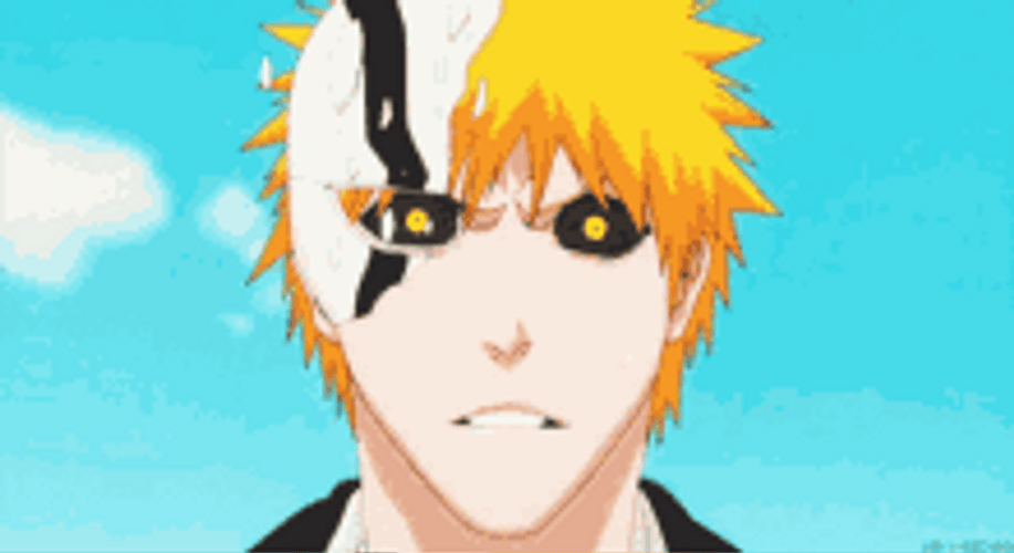 Bleach Hollow Ichigo Mask GIF