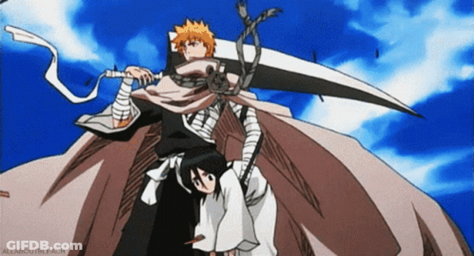 Bleach Ichigo Carrying Rukia GIF