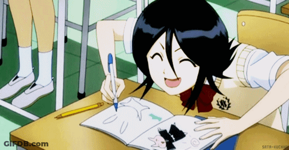 Bleach Rukia Kuchiki Painting GIF