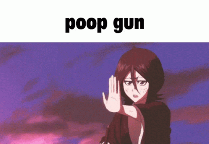 Bleach Rukia Kuchiki Poop Gun GIF