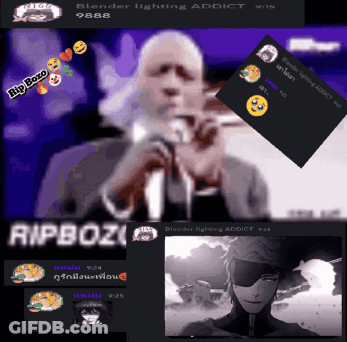 Blender Lighting Addict Man In Suit Holding Microphone GIF