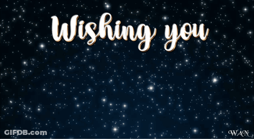 Blessed 2026 Sign With Stars GIF